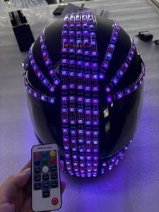 Helm LED Cahaya Modern Phantom bertopeng Punk remaja Halloween Natal Tahun Baru pesta Thanksgiving pesanan Minimum Hari Valentine - Product Image 3