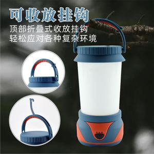 โคมไฟตั้งแคมป์กลางแจ้ง LED IPX4ข้อเหวี่ยงกันน้ำแบบพกพาชาร์จไฟได้สำหรับใช้ในกรณีฉุกเฉิน - Product Image 4