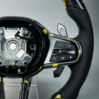 Volant de voiture personnalisé en fibre de carbone pour BMW G30 G20 G01 G02 G05 G06 G07 M4 M5 F90 M8 X3 X4 X5 X6 F40 F44 F97 F98 F95 F96