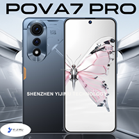 TECON POVA7 PRO 16G+1TB Android 15 Smartphone 5G 7,3 pouces Batterie 8000mAh Navigation GPS Écran 144Hz Processeur rapide 108MP Haute performance