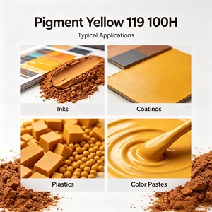 Pigmento Amarillo <span class=keywords><strong>de</strong></span> Alto Rendimiento 119, Amarillo <span class=keywords><strong>de</strong></span> Ferrita <span class=keywords><strong>de</strong></span> <span class=keywords><strong>Zinc</strong></span> con Resistencia al Calor 900 ° C para Recubrimientos, Plásticos y Tintas - Product Image 2