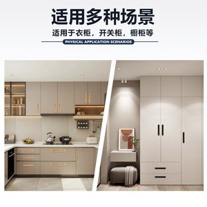 Huazhuosheng Aluminum Alloy Door Handle H--D02 Black Silver Gold Surface <b>Mount</b> Easy Installation For Wooden Door - Product Image 3