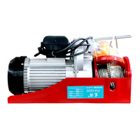 Polipasto Eléctrico Portátil Pequeño PA200-PA1500, Mini Polipasto Ligero con Cable de Acero, 110V 220V