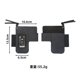 Étui en cuir véritable pour couteau pliant et lampe torche, durable, léger, avec clip de transport, pour outils EDC. - Product Image 6