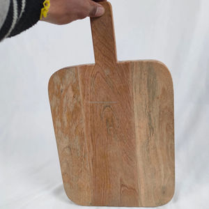 Tabla de cortar de madera hecha a mano, elegancia rústica, forma rectangular, 1,5 cm de espesor, Apto para lavavajillas, artesanía india hecha a mano GALORE - Product Image 1