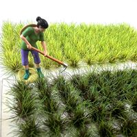 Mini-tufts d'herbe 8mm, 104 pièces, échelles HO et N, pour modélisme architectural, table de sable, matériel de bricolage pour paysages miniatures