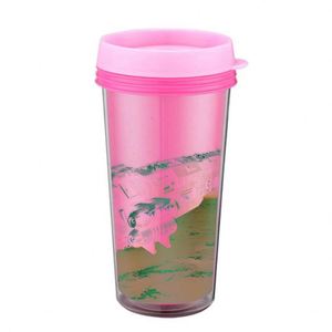 Gobelet en plastique personnalisable de 16 oz avec insert amovible en papier, design minimaliste moderne, paille, compatible lave-vaisselle, fait main, gobelet personnalisé - Product Image 3