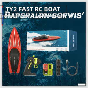TY2 <span class=keywords><strong>Barco</strong></span> de Carreras RC Mini de Alta Velocidad, Listo para Usar, 14 Años, 4 Canales, 2.4GHz, Motor Dual, Alcance de 80m, Control Remoto para Interiores y Exteriores - Product Image 2