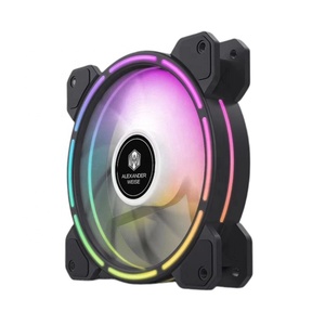 Chảy RGB kép Vòng mỏng FAN COOLER fan hâm mộ đi kèm với argb hiệu ứng ánh sáng 120 mm thủy lực Mang trường hợp Máy tính để bàn làm mát fan hâm mộ - Product Image 3