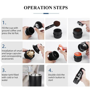 Nuevo Molinillo de Granos de Café Eléctrico Automático <span class=keywords><strong>Express</strong></span> Mini 2024, <span class=keywords><strong>Cafetera</strong></span> Portátil USB <span class=keywords><strong>para</strong></span> Automóvil, Hotel y Hogar - Product Image 6