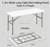 Tables d'extérieur portables en plastique pour expositions, pique-niques, jardins et terrasses – Vente en gros usine