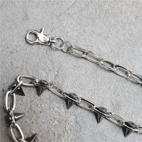 Offre Spéciale fait à la main Hip Hop Rock Rivet taille chaîne Punk Cool neutre pantalon chaînes hommes et femmes Couple collier
