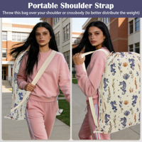 Sac à linge réutilisable en toile de coton écologique avec cordon de serrage et logo personnalisé pour la vente en gros
