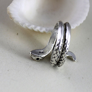 Commercio all'ingrosso Testa di Animale Dei Monili Regolabile <span class=keywords><strong>Argento</strong></span> Thailandia <span class=keywords><strong>Anello</strong></span> di Barretta Del <span class=keywords><strong>Serpente</strong></span> - Product Image 4