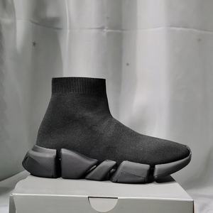 Chaussures de sport en tricot pour hommes de marque de luxe haut de gamme, douces, légères et respirantes, chaussures de marche décontractées rétro - Product Image 4