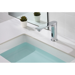 Robinet mitigeur de lavabo à capteur de haute qualité <span class=keywords><strong>infrarouge</strong></span> sans contact automatique hôtel appartement salle de bain évier robinet - Product Image 3