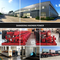 Pompe à eau de camion 8 pouces à moteur diesel 40 CV, auto-amorçante, en fer, pour drainage et lutte contre les inondations d'urgence, certifiée CE ROHS UKCA, portée 300 m