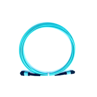Kabel Patch Fiber LSZH MTP MPO OM3 OM4 UPC Polarity-B untuk Komputasi Terstruktur yang Dapat Disesuaikan, Data Hyperscale 1M 2M 5M 10M