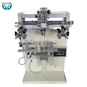 Semi Automatic Flat Round Oval Screen Printing Machine Glass Bottles Plastic Cup Printing Machine for Paper Cups