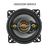 Grille de haut-parleur coaxial 4 voies HYANKA HCS-8604 de 4 pouces avec panier en fer, 4 ohms, 20 W RMS