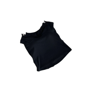 Sexy ragazza senza maniche imbottito con bretelle a pois piccole con Base Trendy Top gilet estivo con bottone in pizzo - Product Image 4