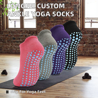 Chaussettes de yoga et de Pilates pour femmes LONGFEI, antidérapantes, respirantes, à compression, jetables, avec logo personnalisé, de haute qualité, vente en gros