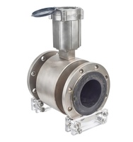 Compteur d'eau électromagnétique haute précision DN40-DN300, alimenté par batterie, protection IP68, OEM, acier au carbone et acier inoxydable, 100m3/h