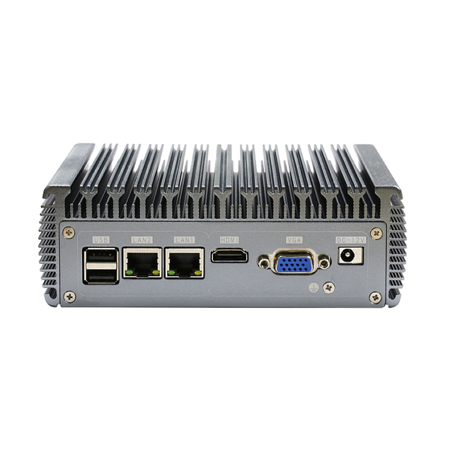 Din Rail Fanless Industrial Computer Intel 10th Generation I5 10210U / 5205U 10V/24V/30V TPM2.0 Embedded Din Rail PC PC