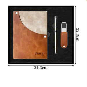 <span class=keywords><strong>2025</strong></span> tốt nhất bán tùy chỉnh A6 kinh doanh sang trọng Máy tính xách tay Set với bút da USB Tạp Chí chào đón quà tặng của công ty khuyến mại Hộp quà tặng - Product Image 3