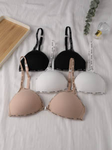 IBGUHレディースセクシーで薄いフロントクロージャーワンピースプッシュアップブラワイヤレス通気性スチールリングパッド付き大人用 - Product Image 5