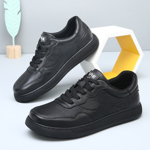 New style men's casual shoes - genuine <b>leather</b>, comfortable men's <b>leather</b> shoes, white <b>sneakers</b>, board shoes, men's shoes, trend - Product Image 6