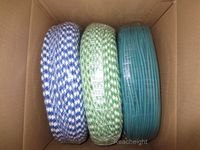 Câble électrique en tissu de cuivre recouvert de PVC 3x0,75 mm² 300V 10A pour éclairage décoratif, cordon suspendu vintage Edison, câbles en tissu
