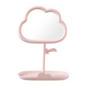 Specchio per il Trucco Meteor Clouds Serie Ragazze Appendibile Portagioie da Tavolo Specchio Girevole HD Monofacciale - Product Image 5