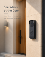 Sonnette vidéo Wi-Fi TTLOCK avec carillon d'intérieur et audio bidirectionnel KT-DB3