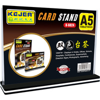 Support de carte PS populaire avec base sonore, porte-menu de table A5