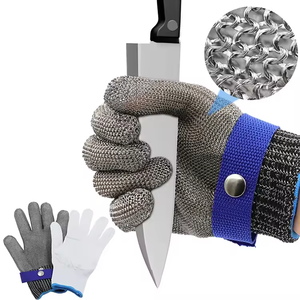 UT Ansi A9 <span class=keywords><strong>Gants</strong></span> <span class=keywords><strong>anti</strong></span>-coupure en fil d'acier inoxydable de qualité alimentaire de haute qualité, couteau en métal en maille, gant de boucher résistant aux coupures, <span class=keywords><strong>cuisine</strong></span> - Product Image 4