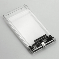 Custodia per disco rigido trasparente HDD sd tipo C a USB3.2 custodia per disco rigido da 2.5 pollici