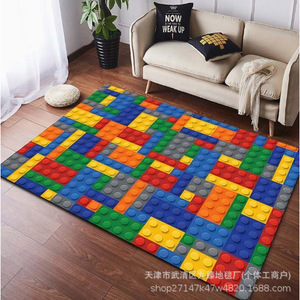 Alfombra Infantil de Terciopelo Cristal, Rectangular, Antideslizante, para Sala de Estar, Dormitorio, Área de Juegos, Fácil Cuidado, Lavable con Agua, Primavera 2026 - Product Image 2