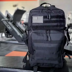 Bolsa de Viaje Impermeable con Logotipo Personalizado para Preparación de Comidas, Negra, 45L, Bolsa Táctica para el Gimnasio, Mochila para el Almuerzo para Hombres - Product Image 2