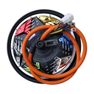 Motor de buje sin escobillas de imán permanente DKYS 60V/72V 3000W de 10 pulgadas 50H, IP65 impermeable, con montaje de brida y pieza decorativa - Product Image 4