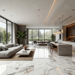 Interni personalizzati di lusso 600x600 <span class=keywords><strong>in</strong></span> <span class=keywords><strong>marmo</strong></span> lucido <span class=keywords><strong>piastrelle</strong></span> <span class=keywords><strong>in</strong></span> ceramica smaltata lucidata <span class=keywords><strong>per</strong></span> pavimento 60x60 <span class=keywords><strong>per</strong></span> soggiorno - Product Image 5