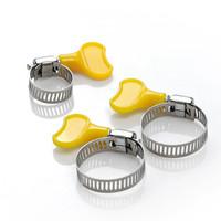 Collier de serrage de type américain en acier inoxydable 304 avec poignée collier de serrage de tuyau à boulon réglable pour connexion de tube