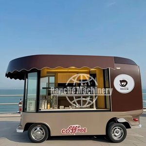 Chariot de concession personnalisé pour hot-dogs, café, glaces et crèmes glacées frites, remorque alimentaire mobile en acier inoxydable isolée, garantie 2 ans - Product Image 1