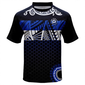 Custom Polynesian Sublimation Print Rugby Club Unisex <b>Short</b> <b>Sleeve</b> <b>Hoodie</b> Sweatshirt Lightweight Breathable Pullover Sportswear - Product Image 1