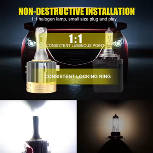 หลอดไฟหน้ารถ GH7 6500K สว่างพิเศษ120W 20000LM 12V ชุดกันน้ำ IP68สำหรับกอล์ฟ <span class=keywords><strong>GTI</strong></span> Mk6ใหม่จากโรงงาน - Product Image 4