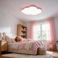 Plafonnier LED créatif moderne et simple en forme de nuage, construction en acrylique et fer, CRI 90 élevé, pour chambres et projets hôteliers