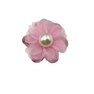 Accesorios de tela con flores y perlas, malla plana para ropa, tocados, zapatos, sombreros, manualidades florales - Product Image 5