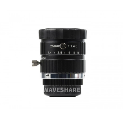 Industrial Telephoto Lens for Raspberry Pi 25mm Focal Length C Mount F1416 Aperture High Quality Machine Vision Camera Module