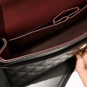 Borsa a tracolla da donna di lusso 2026 in vera pelle con chiusura a fermaglio, elegante, portatile, impermeabile, con logo - Product Image 3