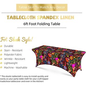 Custom Printed Floral American Western Rectangular Mantel Peva Material Pedido mínimo 1 pieza para fiestas de boda - Product Image 5